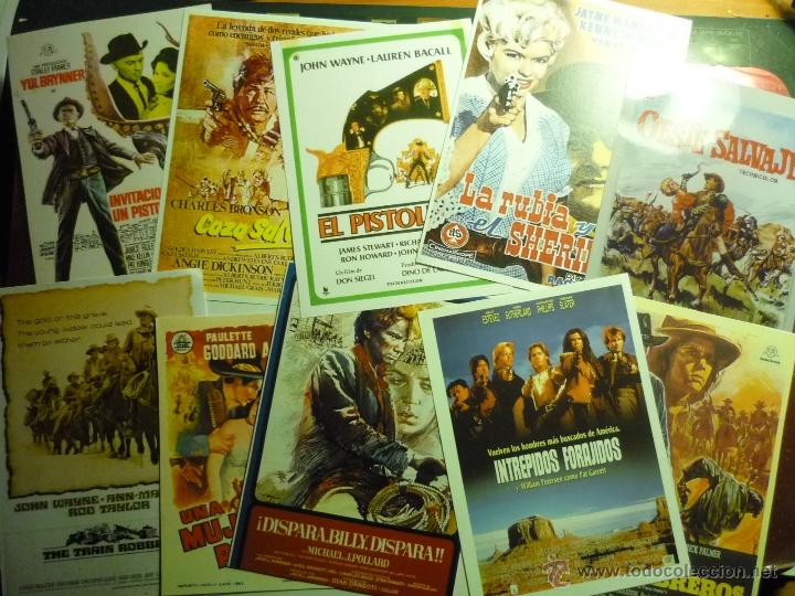 Kino: lote reproducciones westerns papel y foto -carteles espa&ntilde;oles y extranjeros