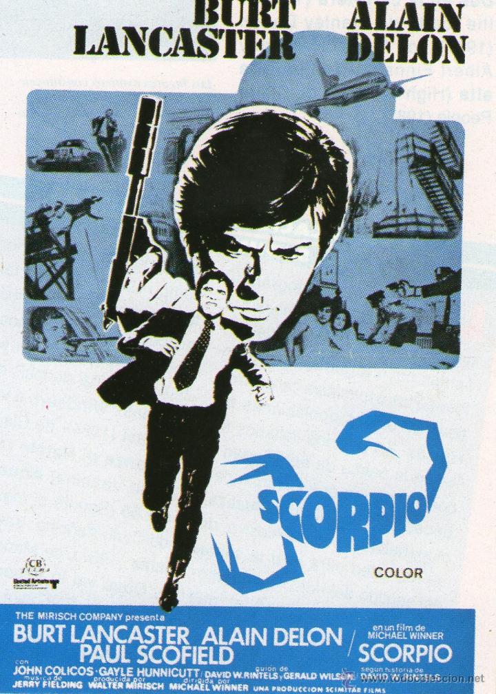 Kino: scorpio Burt Lancaster, Alain Delon, Jean Laurier, Paul Scofield, John Colicos, Gayle Hunnicutt, J.D