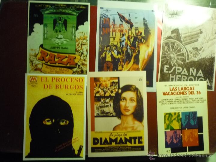 Kino: lote reproducciones papel y foto peliculas guerra civil