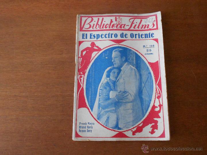 Cinema: CINE. BIBLIOTECA-FILMS: EL ESPECTRO DE ORIENTE, CON FOTOGRAF&Iacute;AS DEL FILM ORIGINAL DE &Eacute;POCA