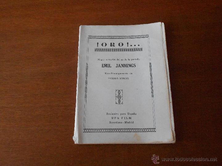 Cinema: LA PANTALLA LITERARIA: &iexcl;ORO!, ORIGINAL DE &Eacute;POCA CON FOTOGRAF&Iacute;AS DEL FILM