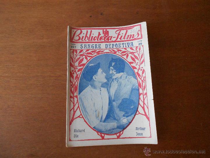 Cinema: BIBLIOTECA FILMS: SANGRE DEPORTIVA, ORIGINAL DE &Eacute;POCA CON FOTOGRAF&Iacute;AS