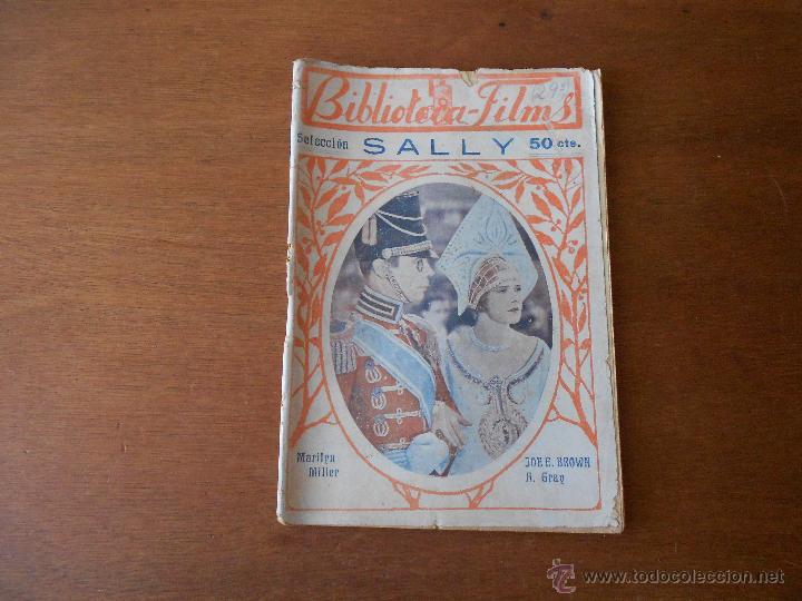 Cinema: CINE, BIBLIOTECA FILMS: SALLY, CON FOTOGRAF&Iacute;AS DEL FILM, ORIGINAL DE &Eacute;POCA