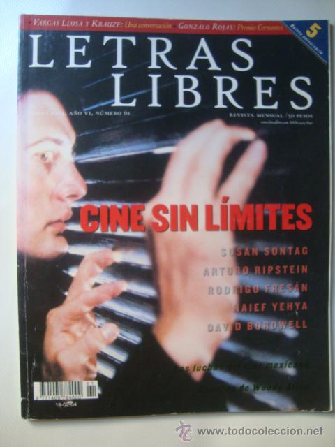 Cinema: REVISTA LETRAS LIBRES N&ordm; 61 (ENERO 2004). CINE SIN L&Iacute;MITES. SONTAG RIPTSTEIN ETC. &iexcl;&Uacute;NICO EN TC!