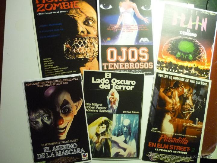 Kino: lote reproducciones papel y foto peliculas de terror