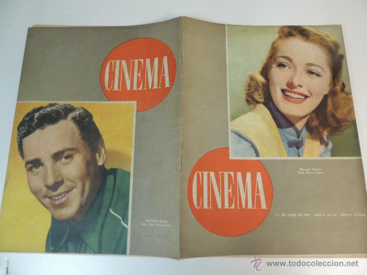 Cine: revista cinema n&ordm; 31 1947 - eleonor parker william eythe - gabinete doctor caligari