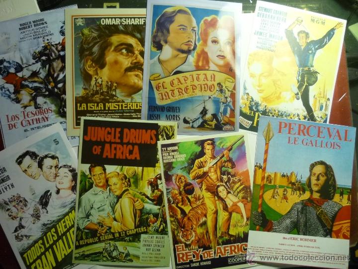 Kino: lote reprod.papel y foto paliculas aventuras