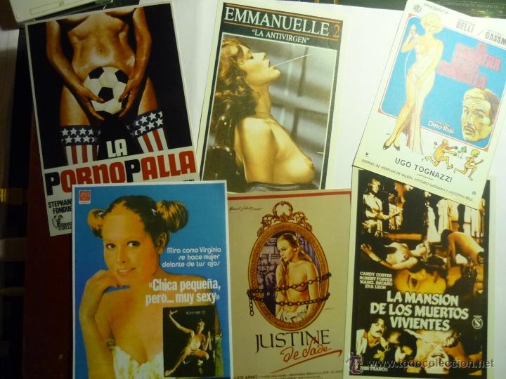 Kino: lote reprod. en papel y foto peliculas eroticas y s