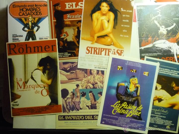 Kino: lote reproducciones en papel y foto peliculas eroticas y S