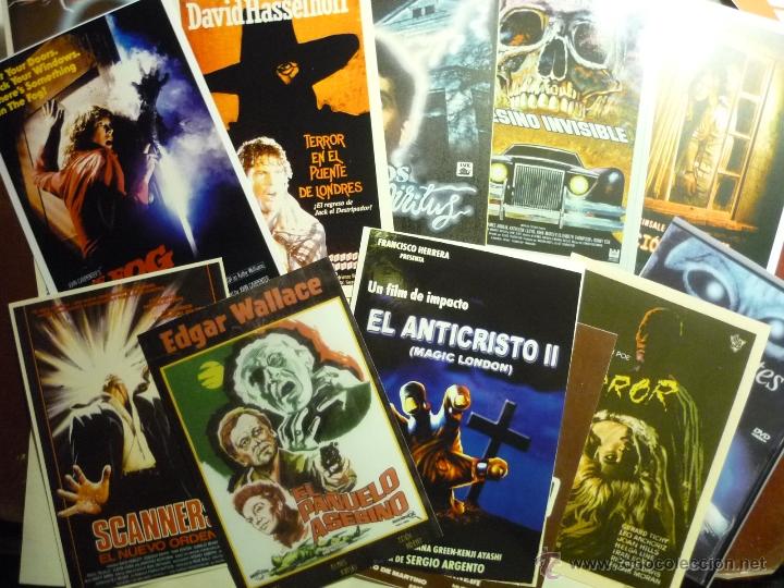 Kino: lote reproducciones peliculas terror en papel y foto