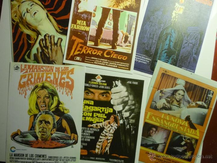 Kino: lote reproducciones papel y foto diferentes peliculas terror