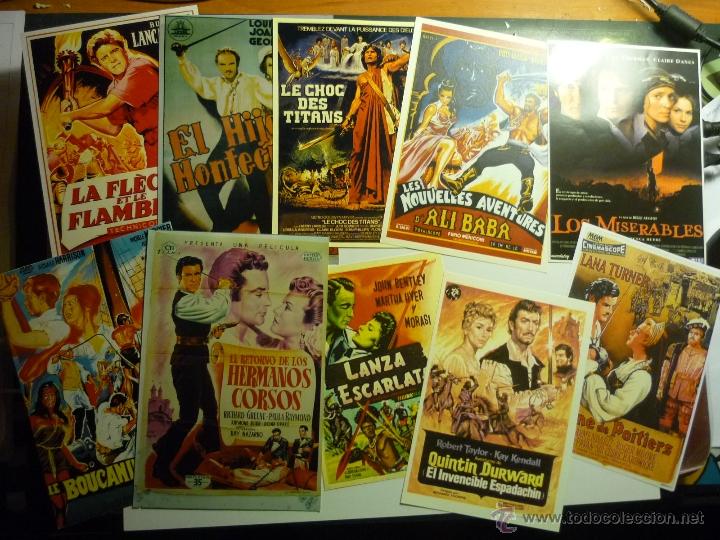 Kino: lote reproducc.papel y foto peliculas aventuras.-