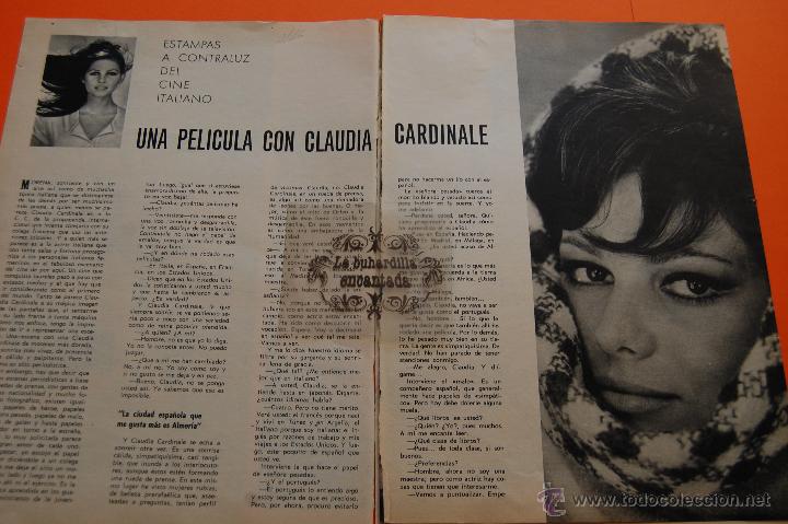 Cin&eacute;ma: ARTICULO REVISTA 1966 - CLAUDIA CARDINALE MAGNIFICAS FOTOS - 4 PAG.