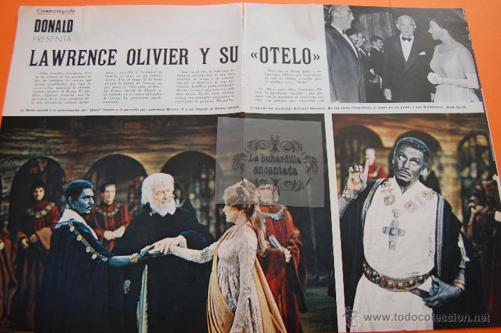Cin&eacute;ma: ARTICULO REVISTA 1966 - LAWRENCE OLIVIER Y SU OTELO - 6 PAG.