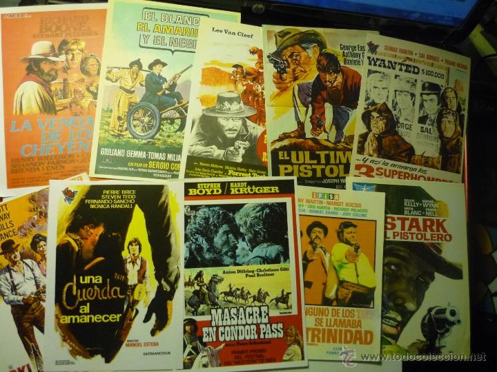 Kino: LOTE REPRODUCC. PELICULAS SPAGHETTIS WESTERN--PAPEL Y FOTO