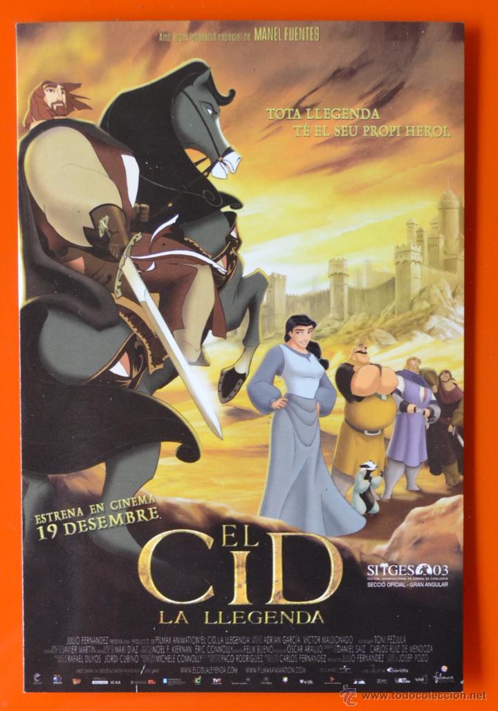 Kino: EL CID - LA LLEGENDA - SITGES 03 - SETMANA DEL CINEMA - TARGETA POSTAL PUBLICITARIA