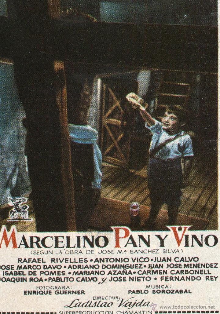 Kino: RECORTE marcelino pan y vino pablito calvo fernando rey antonio vico isabel de pomes