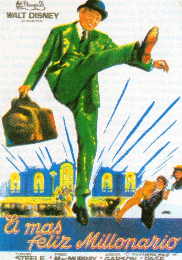 Kino: RECORTE el mas feliz millonario walt disney fred mcmurray greer garson