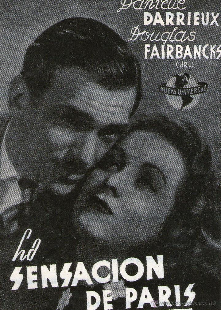 Kino: RECORTE danielle darrieux douglas fairbancks la sensacion de paris
