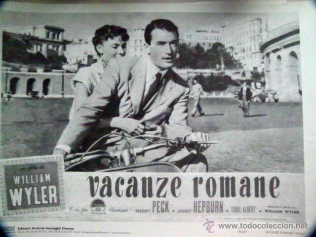 cartel de la película vacaciones en roma - Compra venta en todocoleccion