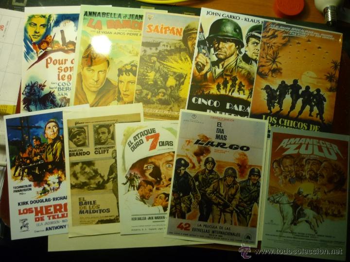 Kino: LOTE REPRODUCC.PELICULAS BELICAS .-PAPEL Y FOTO