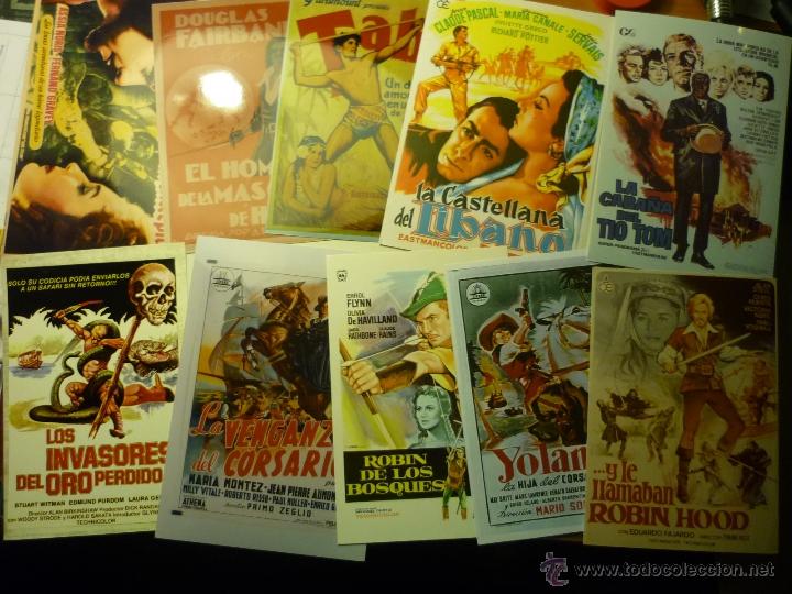 Kino: LOTE REPRODUCC.PAPEL Y FOTO PELICULAS AVENTURAS