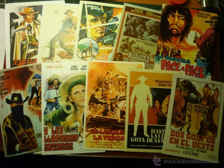 Kino: LOTE REPRODUCC,PAPEL Y FOTO PELICULAS WESTERNS EUROPEOS