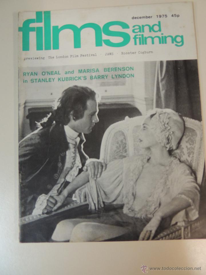 Cine: revista films and & filming - diciembre 1975 - ryan o`neal marisa berenson barry lyndon