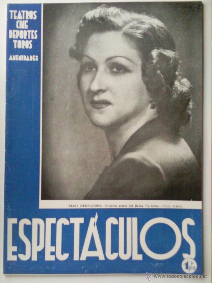 Cine: REVISTA GUIA GENERAL DE ESPECTACULOS, - ELISA HERNANDEZ, N&ordm; 7, FEBRERO 1944