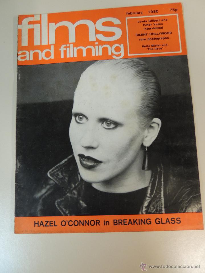 Cine: revista films and & filming febrero 1980 - hazel o'connor breaking glass - lewis gilbert peter yates