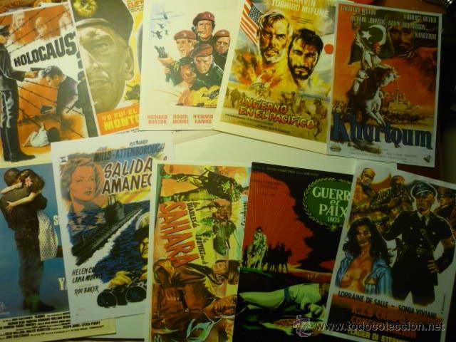 Kino: lote reproducciones papel y foto cine belico