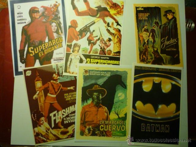 Kino: lote reproducciones papel y foto aventuras personajes enmascarados