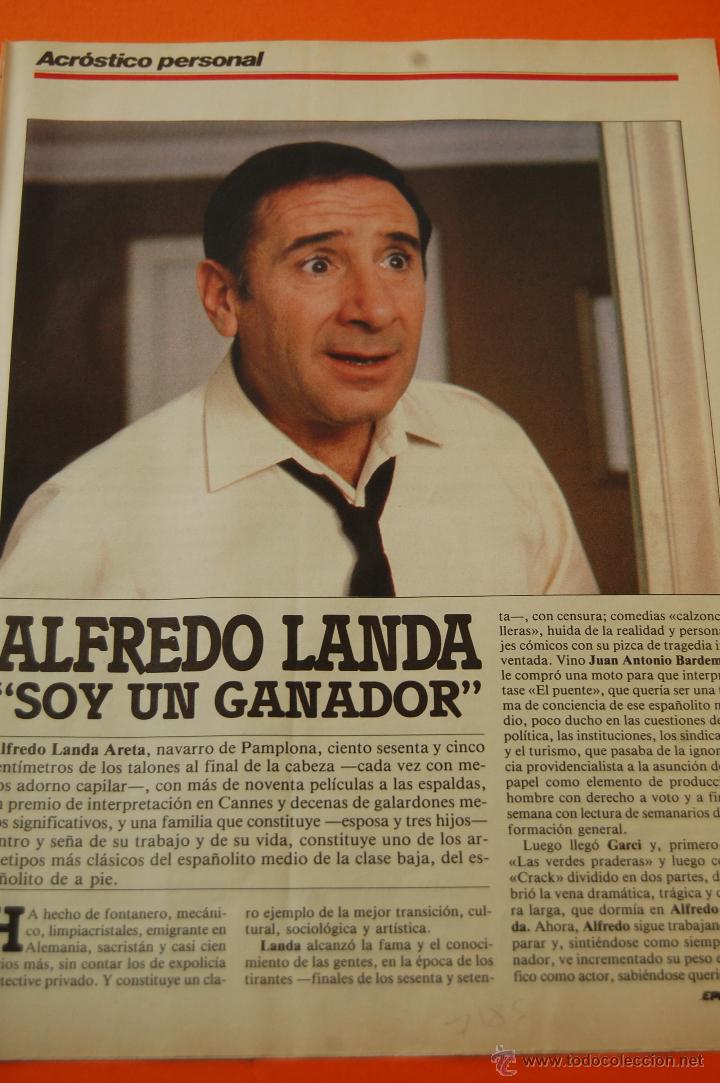 Cine: ARTICULO - 1985 - ALFREDO LANDA - 4 PAGINA