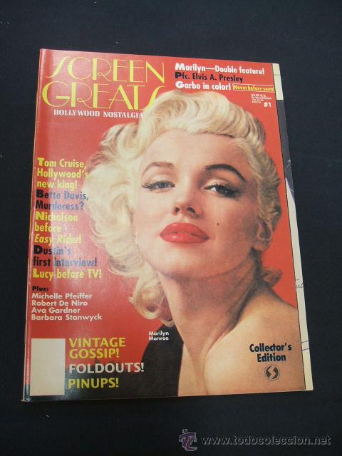 Cine: SCREEN GREATS - PORTADA MARILYN MONROE - EN INGLES - - Foto 1