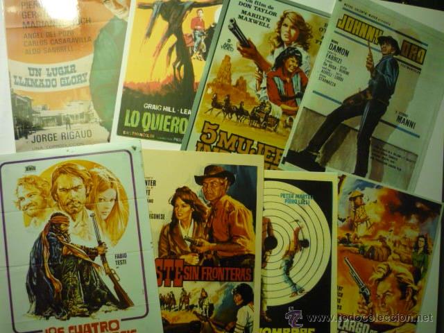 Kino: LOTE REPRODUCCIONES SPAGHETTIS WESTERN EN PAPEL Y FOTO
