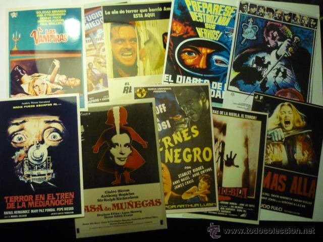 Kino: LOTE REPRODUCCIONES PELICULAS TERROR EN PAPEL Y FOTO