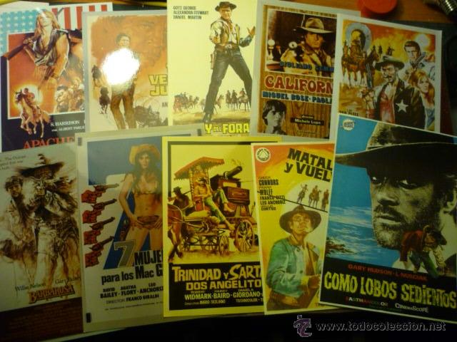 Kino: LOTE REPRODUCCIONES EN PAPEL Y FOTO PELICULAS OESTE--SPAGHETTIS