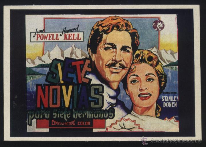 Kino: Q-04777- SIETE NOVIAS PARA SIETE HERMANOS (CARTEL DE ESTEBAN LIROLA EN FORMATO FOLLETO MANO