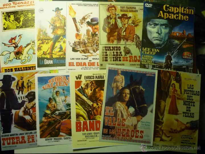 Kino: lote reproducciones papel y foto westerns europeos
