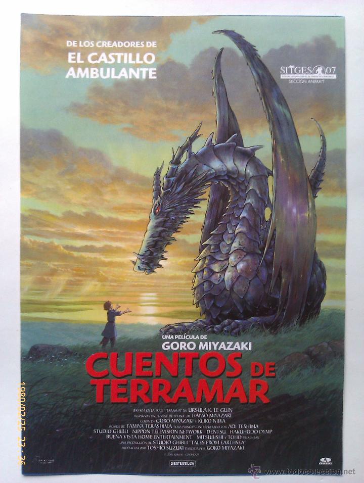 Kino: Folleto de Mano. Pel&iacute;cula Cuentos de Terramar. Goro Miyazaki