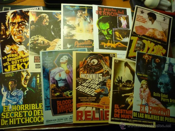 Kino: LOTE REPRODUCCIONES PAPEL Y FOTO PELICULAS TERROR