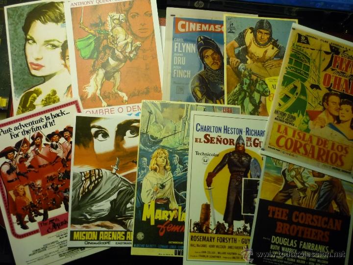 Kino: lote reproduciones papel y foto peliculas aventuras