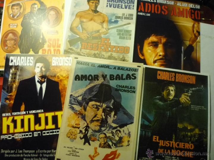 Kino: lote reproducciones en papel y foto peliculas Charles bronson