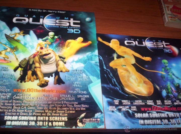 Kino: QUANTUM QUEST , A CASSINI SPACE ODYSSEY - FOTOS CARTEL EN RELIEVE 3D DE LA PELICULA - DIFERENTES