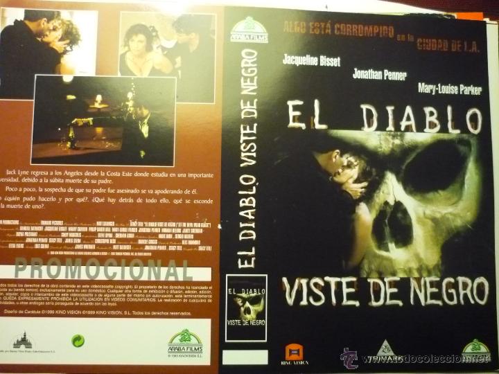 Kino: CARATULA VIDEO VHS EL DIABLO VISTE DE NEGRO- JACQUELINE BISSET