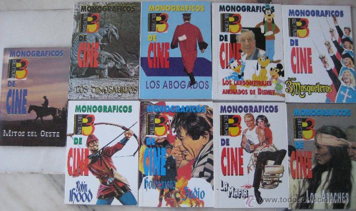 Kino: COLECCI&Oacute;N DE 9 MONOGR&Aacute;FICOS DE CINE DE LA ANTIGUA REVISTA PANTALLA 3. 10X15CMS