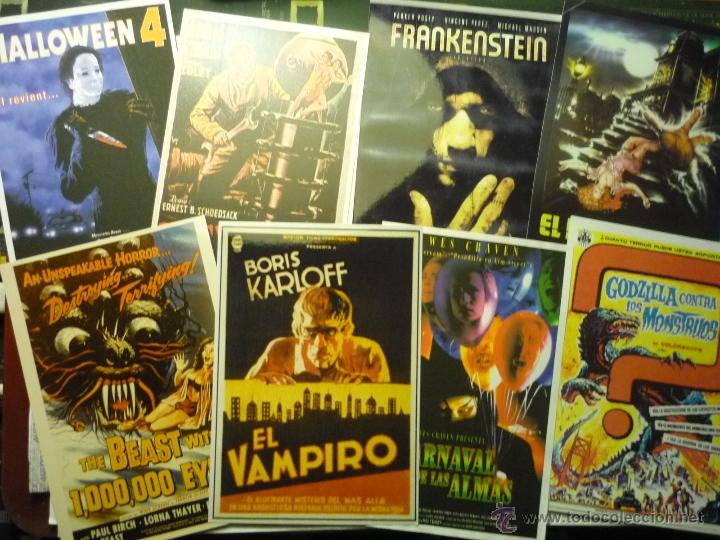 Kino: lote reproducc.papel y foto pelicullas TERROR