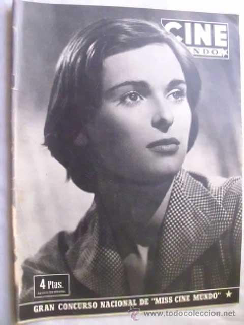 Cin&eacute;ma: CINE MUNDO. A&Ntilde;O 1, N&ordm; 31, 18 OCTUBRE 1952. Lucia Bos&eacute;
