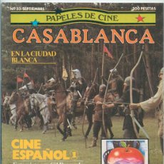 Cine: PAPELES DE CINE CASABLANCA - Nº 33 - 1983 - SAN SEBASTIAN, CINE ESPAÑOL, SAL GORDA, GIL PARRONDO. Lote 48147726