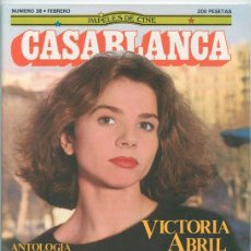 Cine: PAPELES DE CINE CASABLANCA - Nº 38 - 1984 - VICTORIA ABRIL, RUSS MEYER, HARVEY KEITEL, F. TRUFFAUT